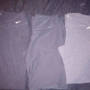 3 pairs of dri fit workout pants XL